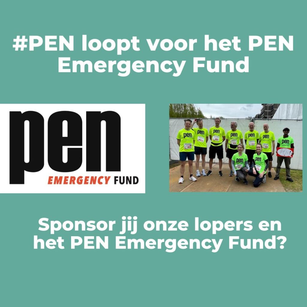 Steun jij mee het PEN Emergency Fund en sponsor je ons loopteam?